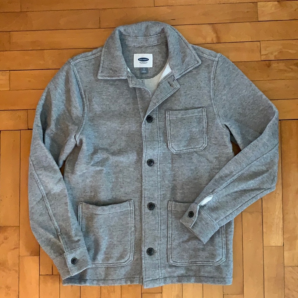 Men’s Grey sweatshirt jacket